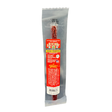 Red Pepper Beef Stick | 1.25 oz. | Hot, Sweet, & Premium All Natural Beef | Spicy, Quick Snack | All Natural | Nebraska Angus Beef | Expertly Cooked & Seasoned | Lean, Tender Beef | 12 Pack | Shipping Included